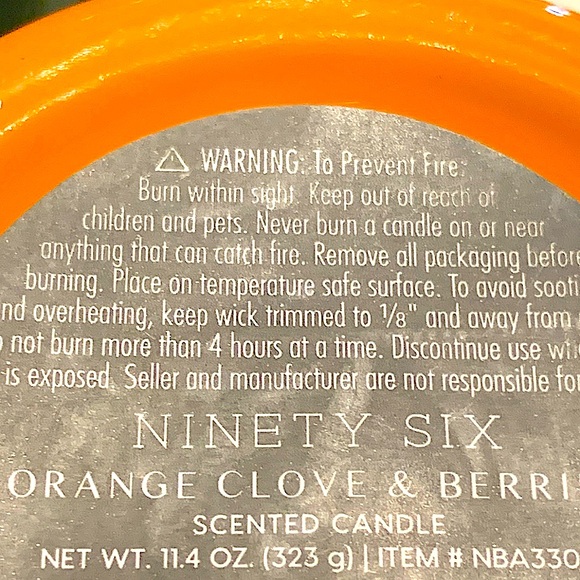 DW HOME CANDLE ORANGE CLOVE & BERRIES 96 COLLECTION 11.4OZ 1 WICK RICHLY SCENTED - Picture 6 of 6